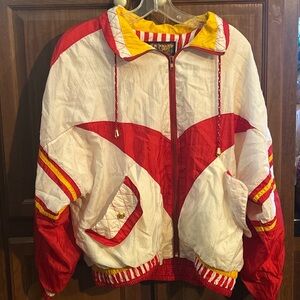 R.E. Sport By River Edge Vintage 80’s/ 90’s Red and White Jacket Medium
